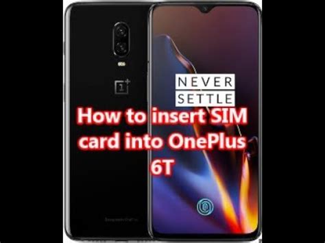 oneplus 6t sim card|Tutorials .